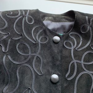 Black suede vintage Danier jacket